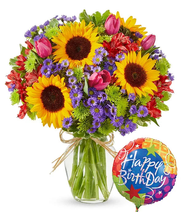 Bubbly Sunflower Birthday